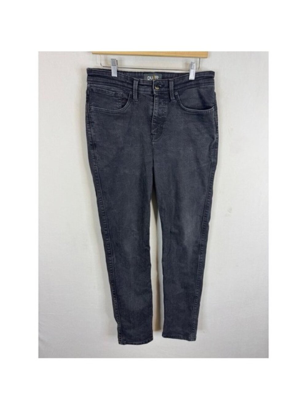 DU/ER L2X Slim Fit Fleece Lined Cold Weather Ready Jeans Black 32x32